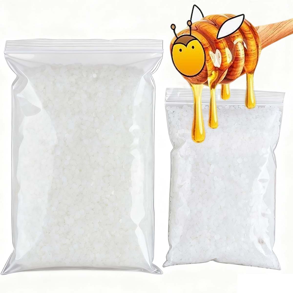 Candle Supplies Bulk - 200 г-1000 г белый пчелиный воск