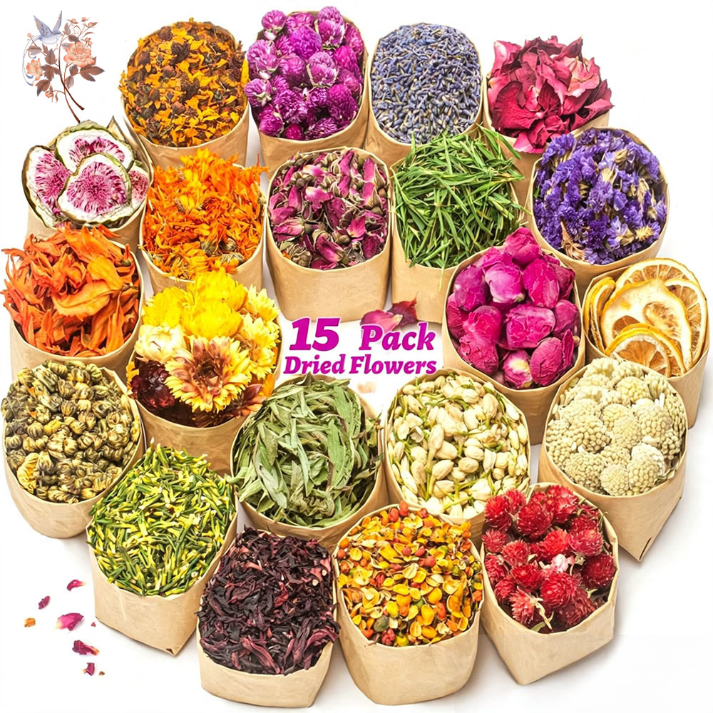 15 пакетов сушеных цветов, наб – обзор и цена Your Candle Supplies