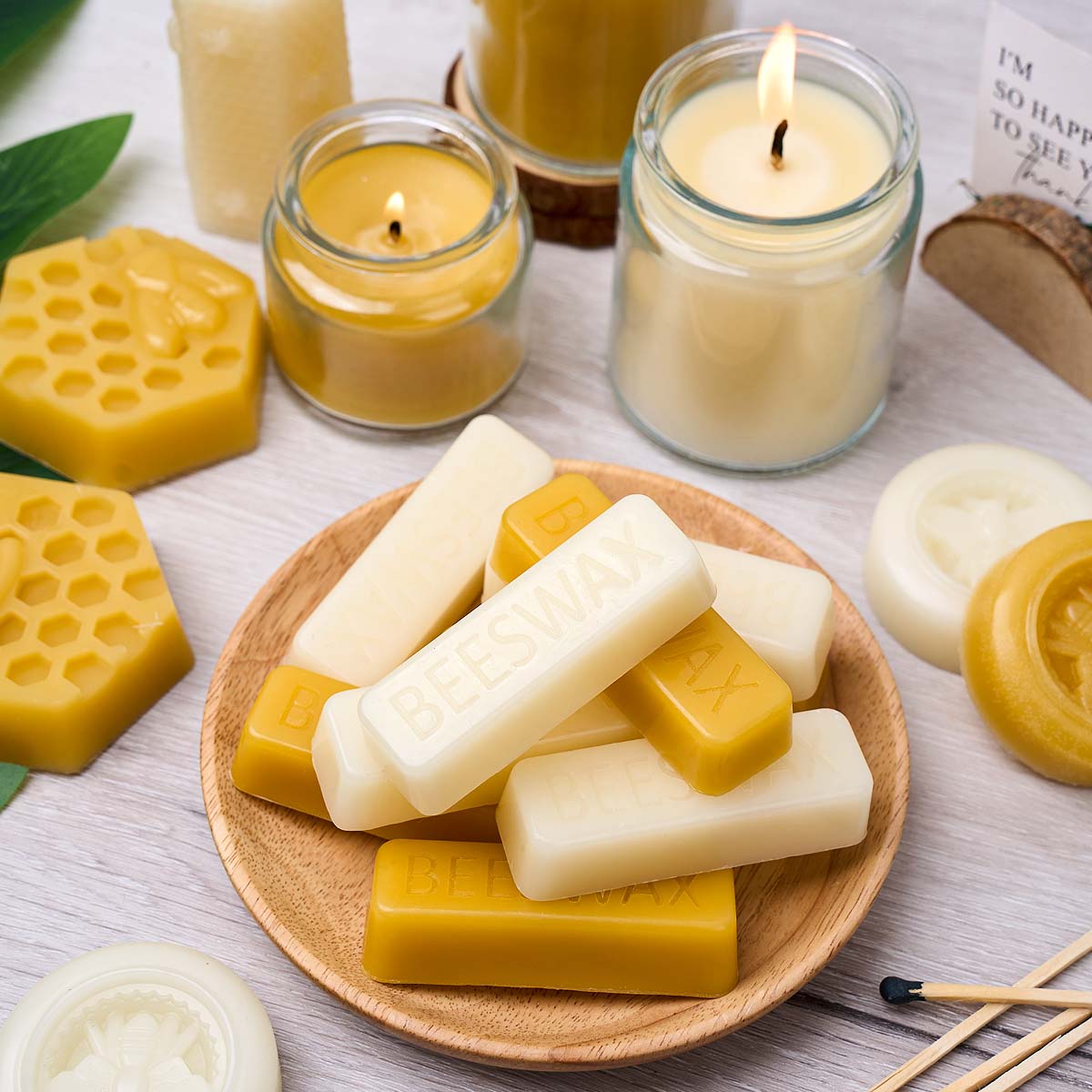 1 шт./5 шт. Желтые и белые бло – обзор и цена Candle Supplies Bulk